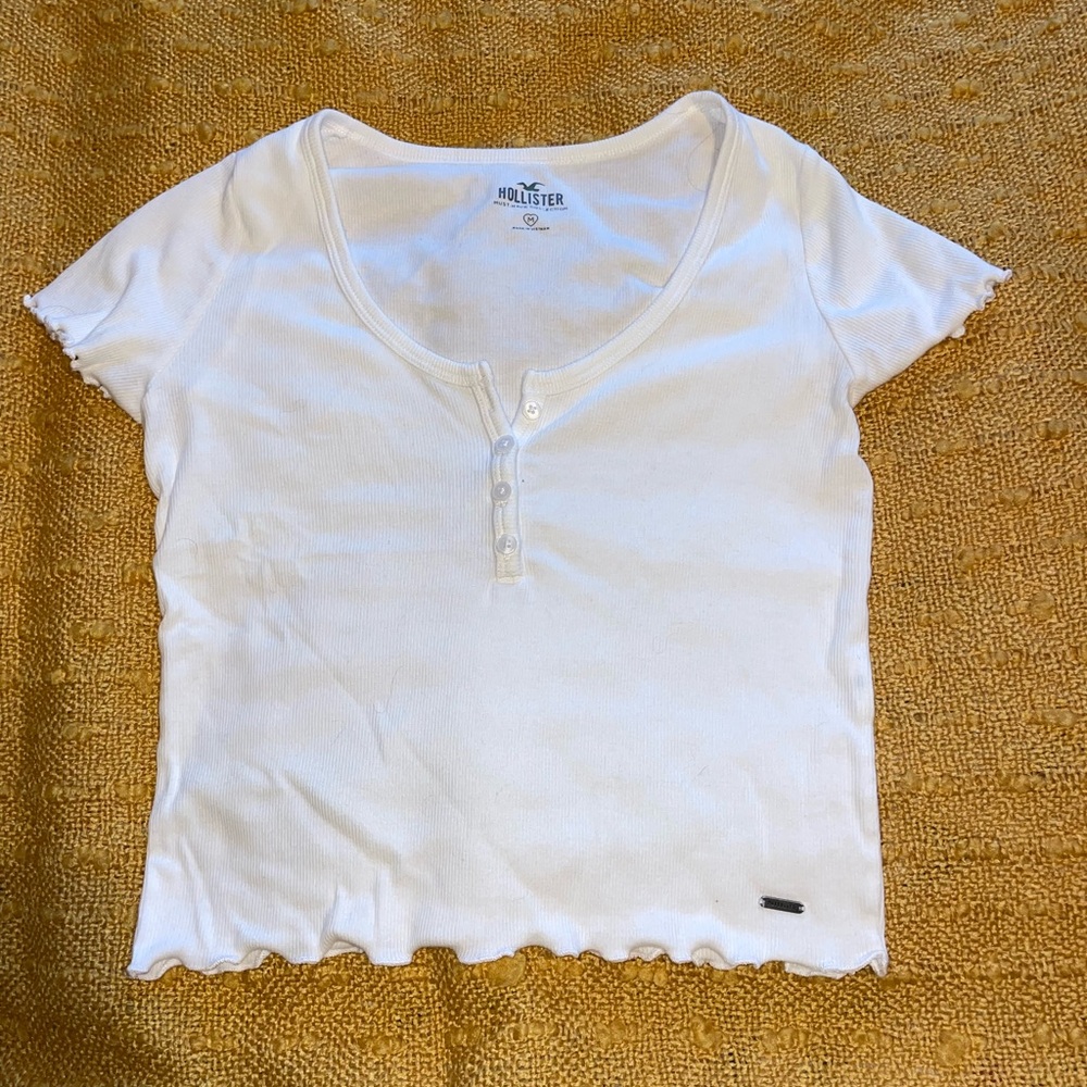 White Hollister Top